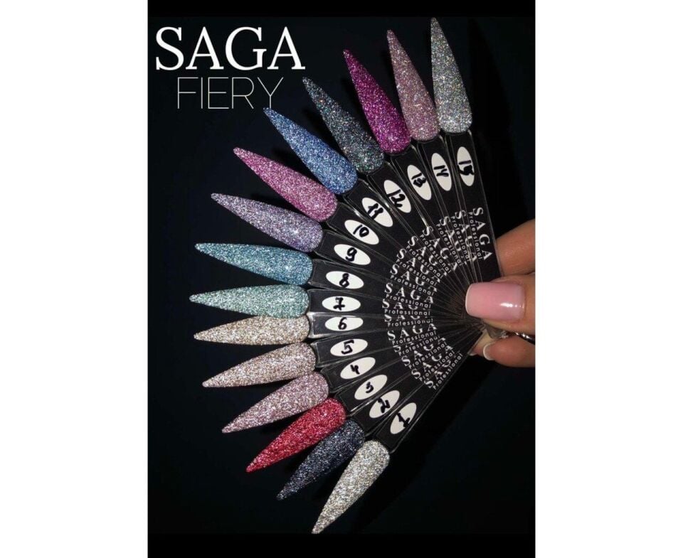 Saga Fiery Gel Kalıcı Oje Flash 09 Lila (9ml)