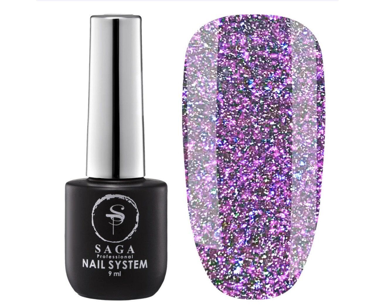 Saga Fiery Gel Kalıcı Oje Flash 17 Mor (9ml)