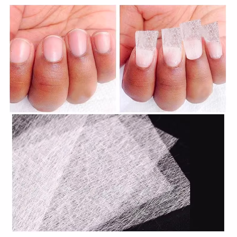 FiberGlass Tırnak Uzatma Kumaşı 4x8 cm ( 10 Adet )