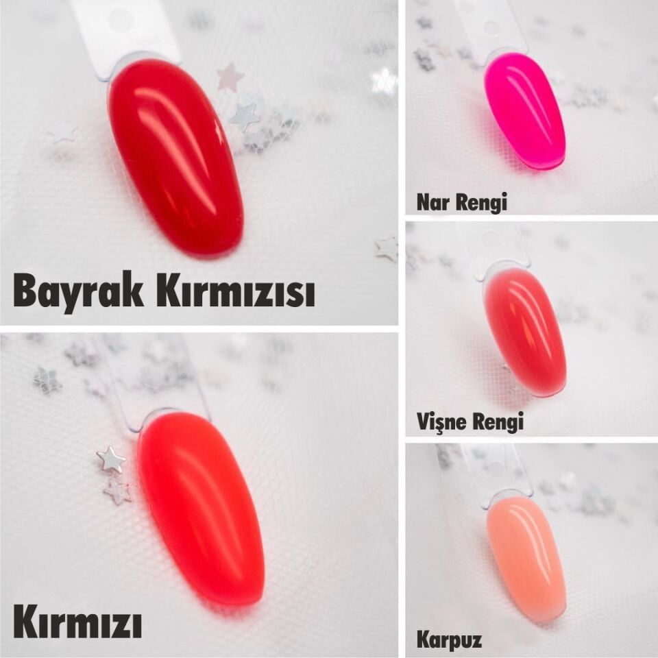 Opzia Renkli Builder Jel Bayrak Kırmızısı (15ml)