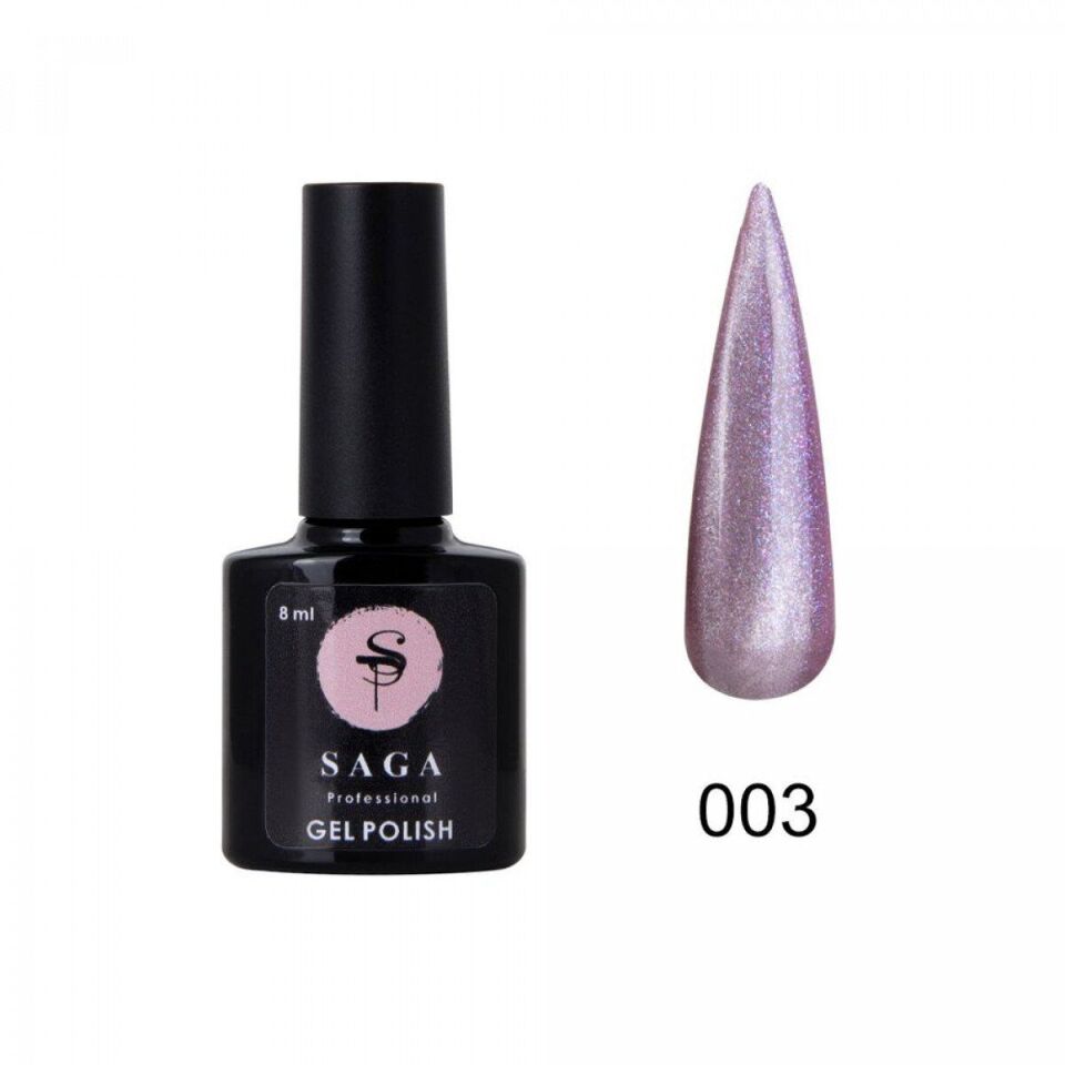 Saga Cat Shine Kedi Gözü 3 Pembe/Kristal Gümüş (8ml)