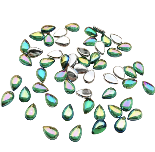 Taş Damla Zümrüt AB (Akrilik) 4*6mm 20 Adet