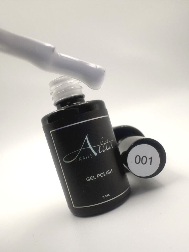 Alita Nails Kalıcı Oje No:1 (8 ml) Kireç Beyazı