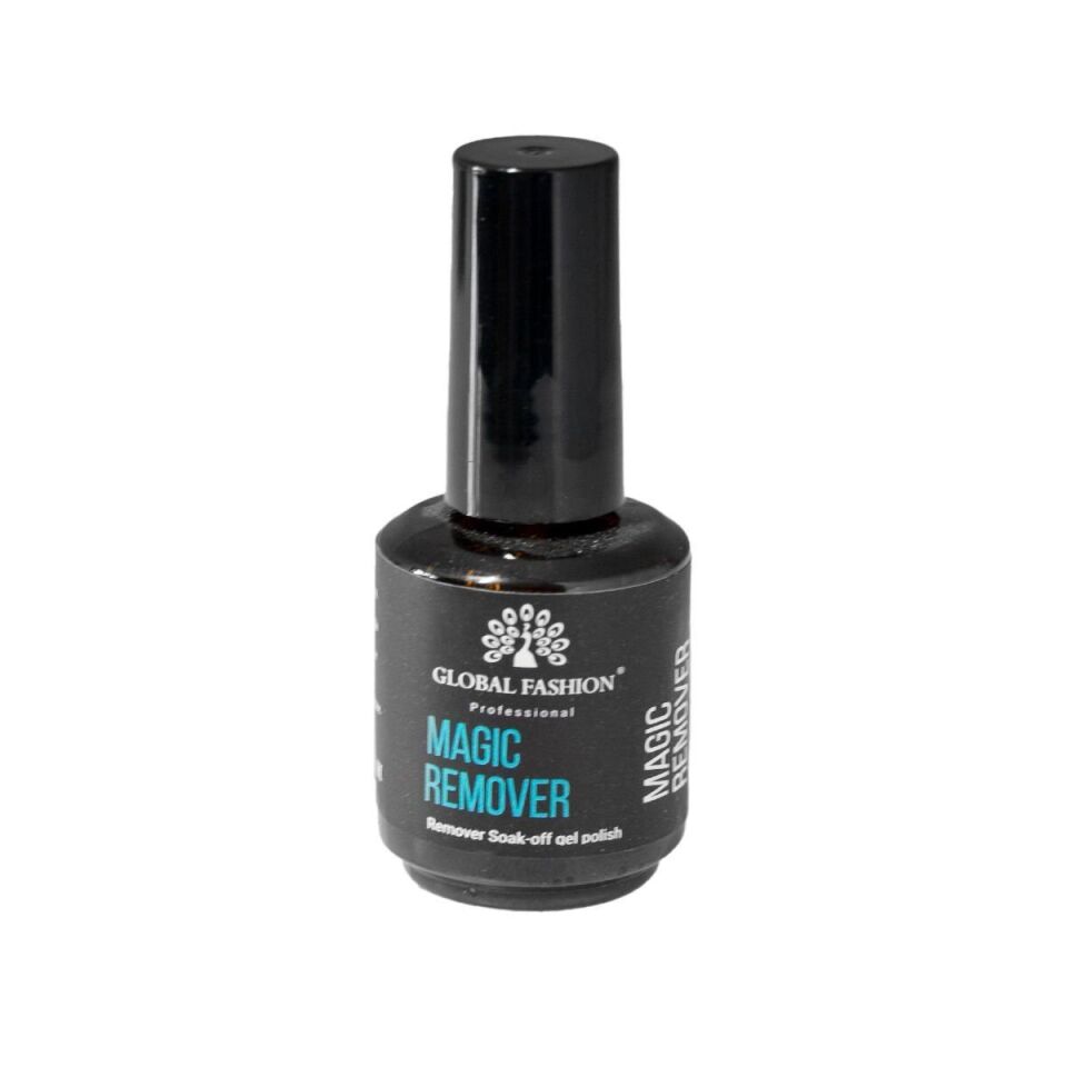 Global Fashion Magic Remover Fırçalı (15ml) (Kalıcı Oje Çıkarma Solüsyonu)
