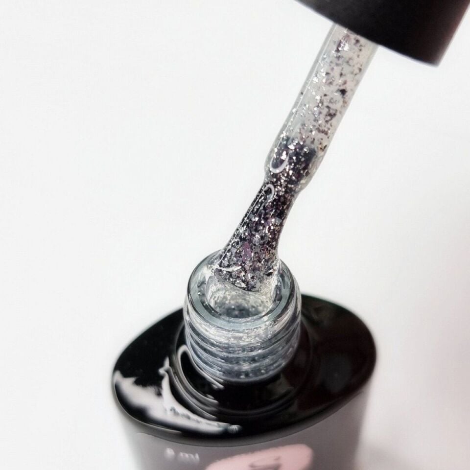 Saga Top Coat Leaf Silver Gümüş Parçacıklı (8ml)