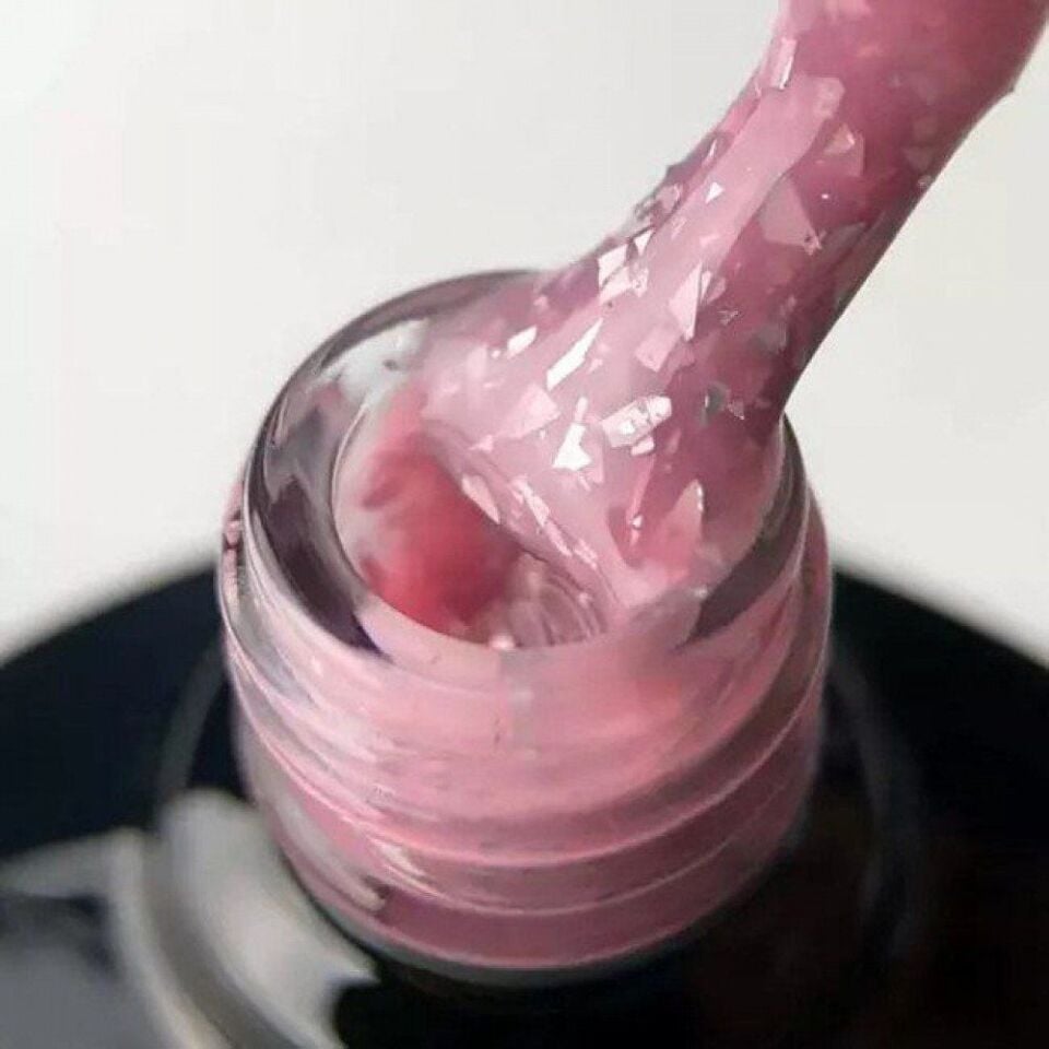 Saga Leaf Base Coat 3 Pembe Gümüş Parçacıklı (8ml)