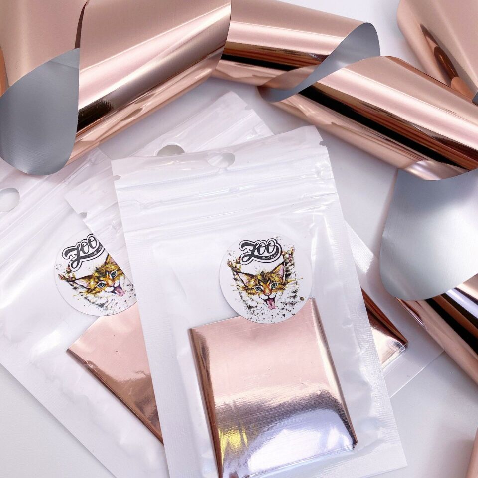 Zoo 1418 Pembe Altın Folyo (4*50cm)