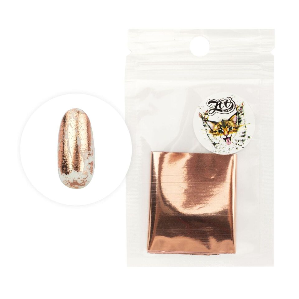 Zoo 1418 Pembe Altın Folyo (4*50cm)