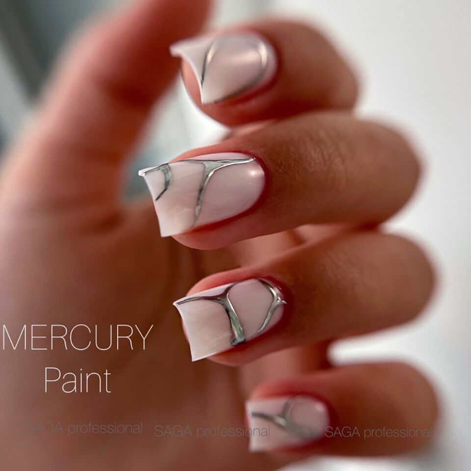 Saga Mercury Paint Renkli Jel Boya Gümüş (5g)