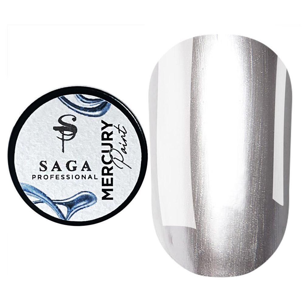 Saga Mercury Paint Renkli Jel Boya Gümüş (5g)