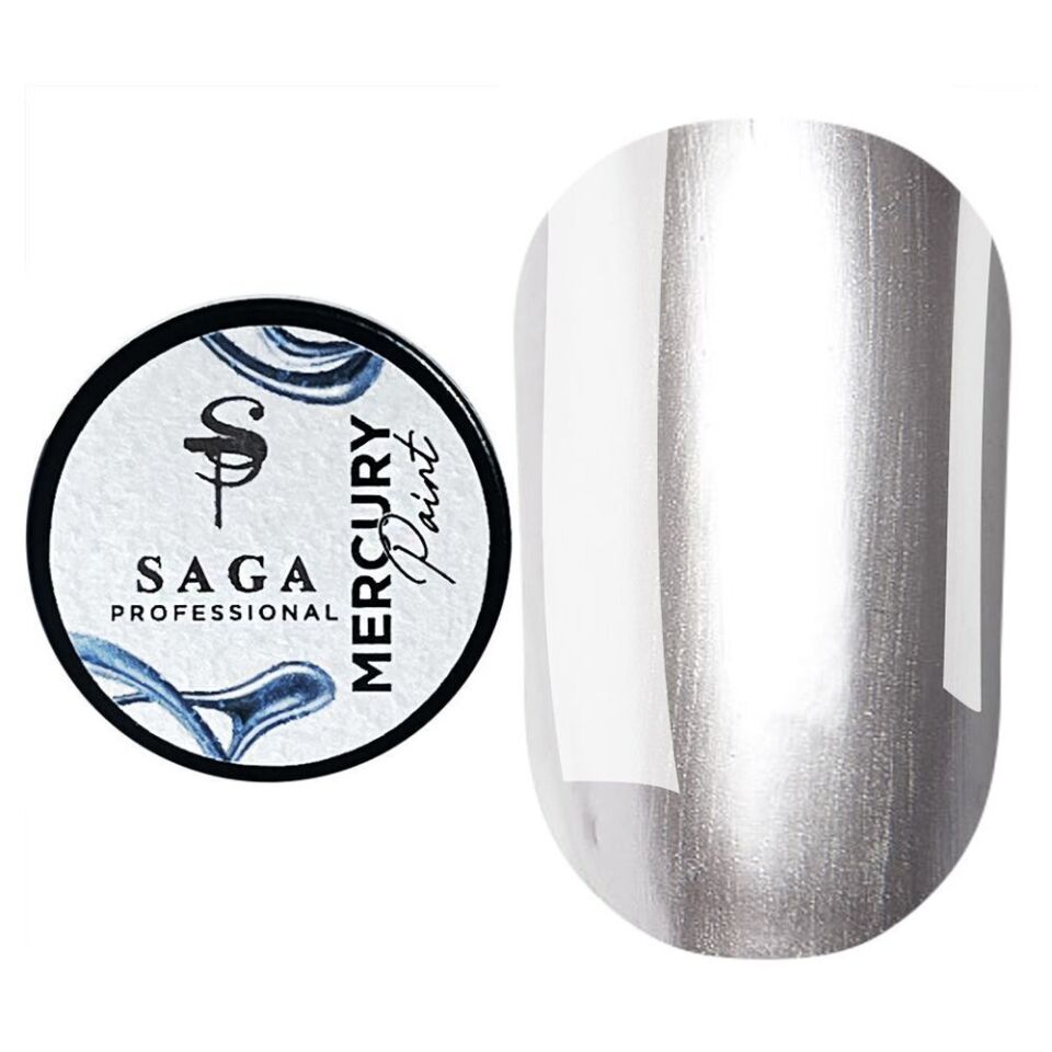 Saga Mercury Paint Renkli Jel Boya Gümüş (5g)