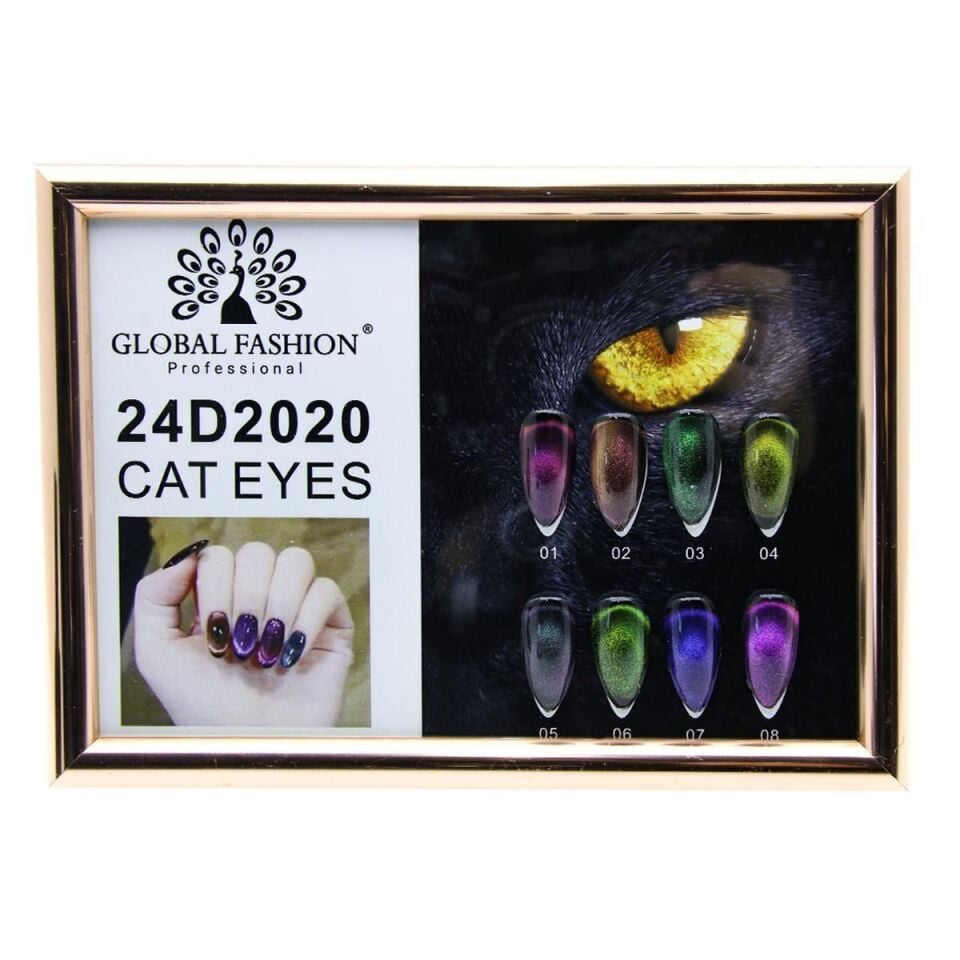 Global Fashion 24D Kedi Gözü Kalıcı Oje 3 (8ml)