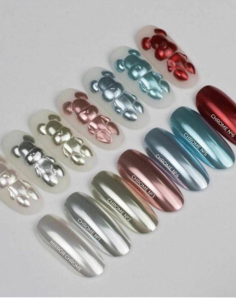 İva Nails Chrome Ayna Efekt Krom №3
