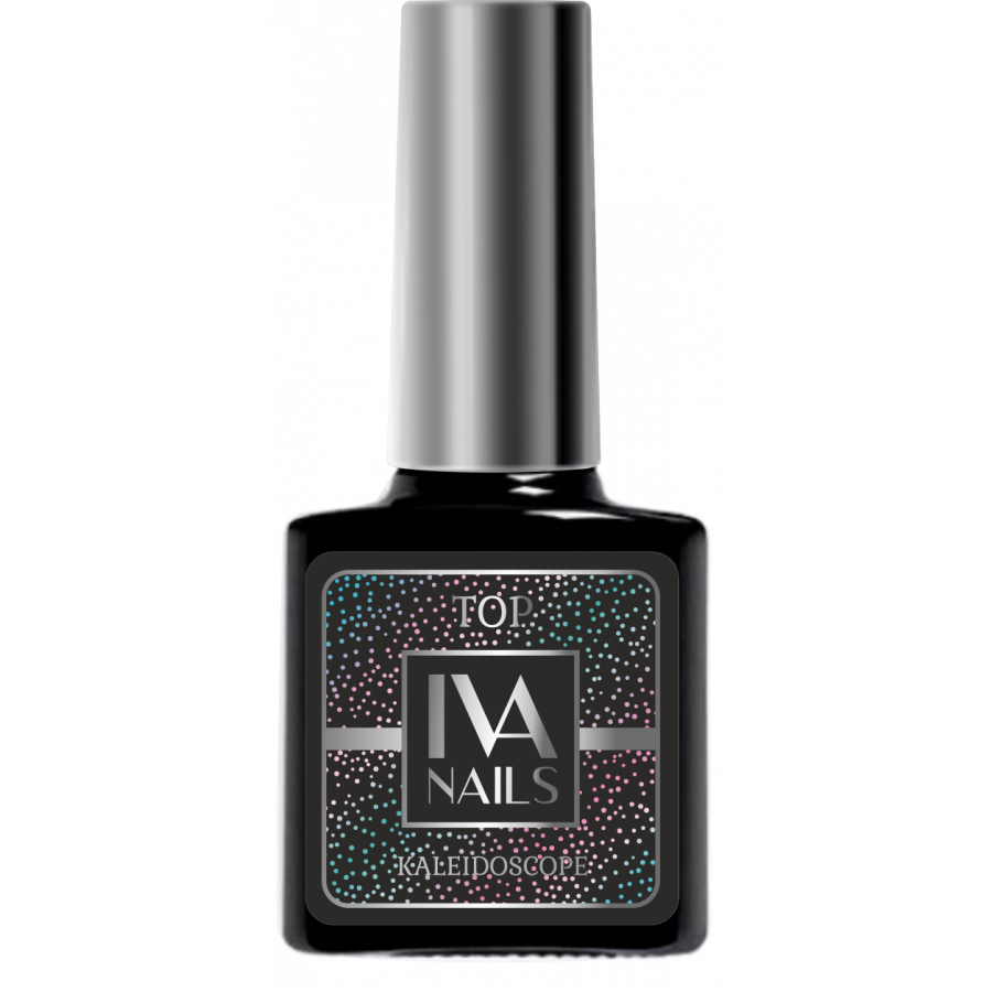 Iva Nails Kaleidoscope Renkl Simli Top Coat (8ml)