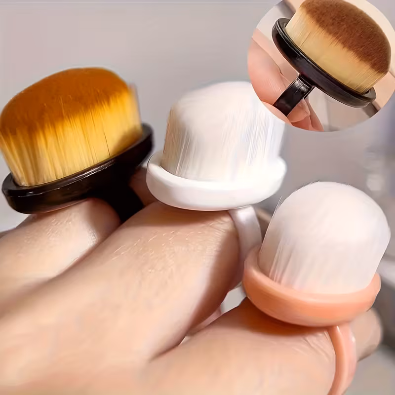 Parmağa Takılan Toz Temizleme Fırçası – Pembe / Beyaz / Siyah