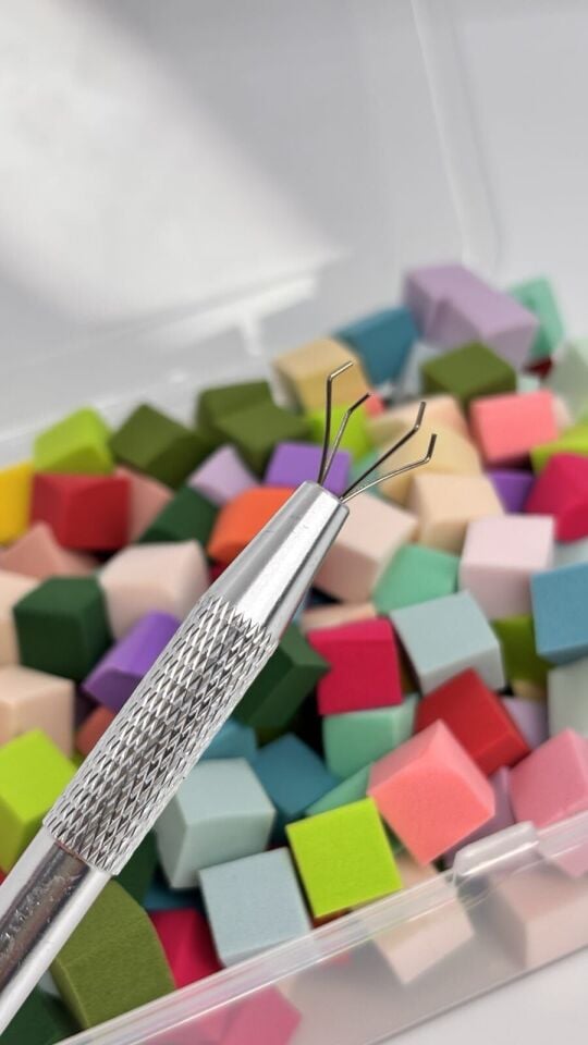 Ombre Aparatlı Renkli Sünger Seti – 100 Adet Nail Art Süngeri