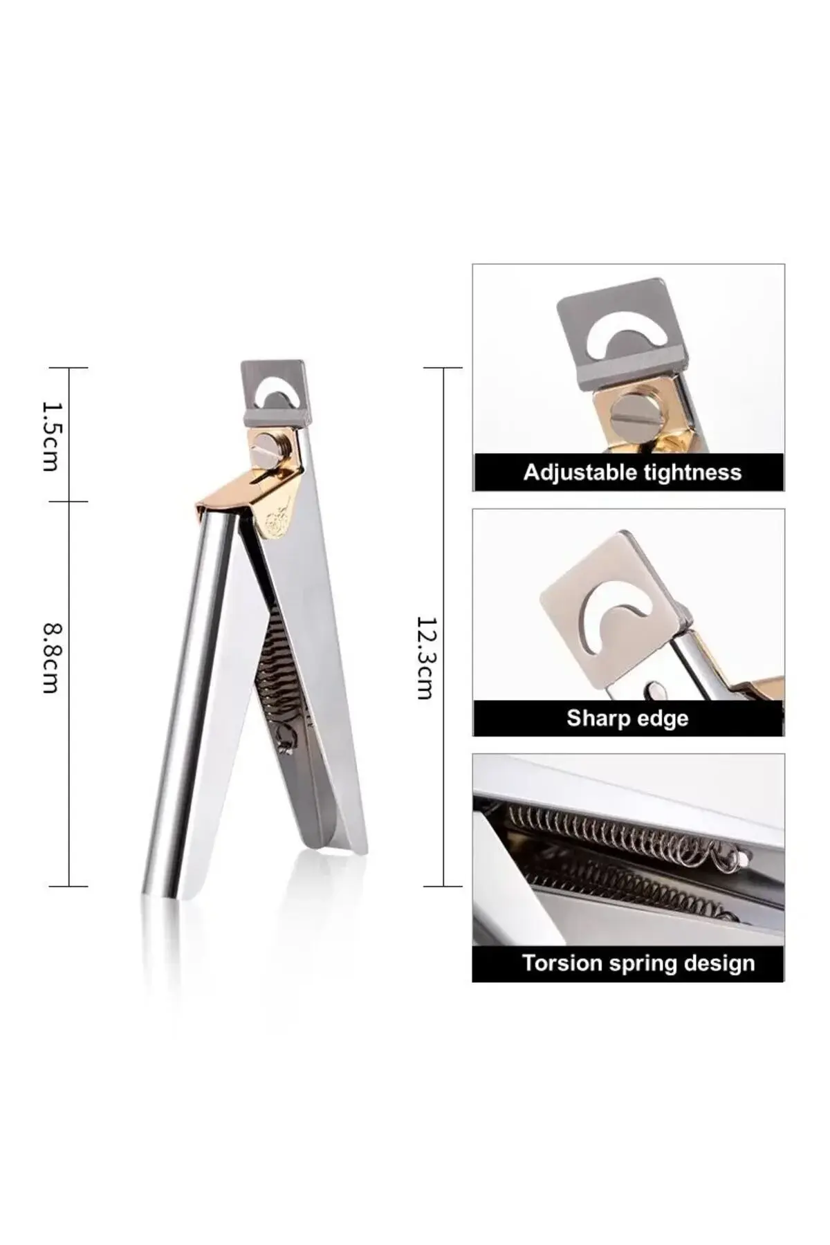 Protez Tırnak Tips Kesici – Takma Tırnak Kesme Makası (Metal)