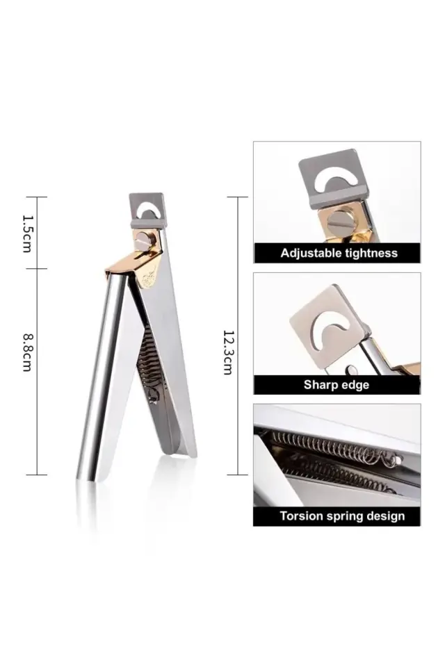 Protez Tırnak Tips Kesici – Takma Tırnak Kesme Makası (Metal)