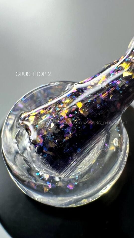 Saga Crush Folyo Parçacıklı Top Coat 2 (9ml)