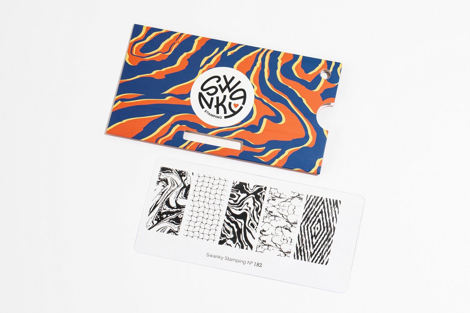 Swanky Stamping Plaka 182 – Uzun Tırnak Tasarımları