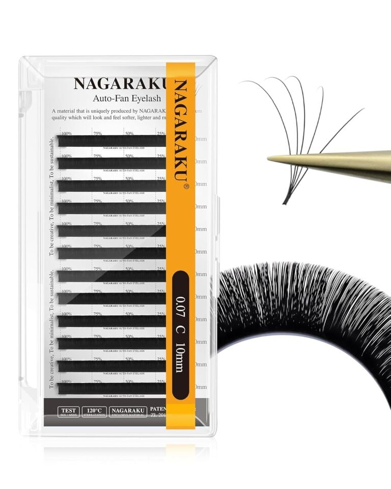 Nagaraku Çek-Bırak Kolay Hacim Kirpik Siyah Uzunluk 10 mm/ Kalınlık 0.07 mm/ Kıvrım C