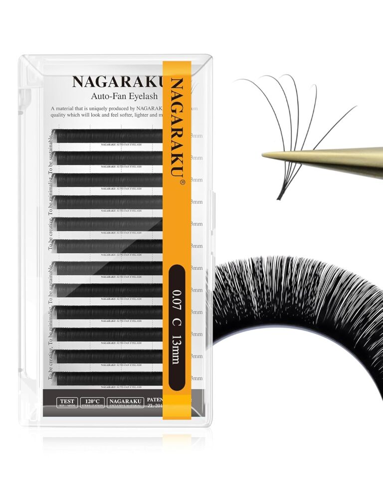Nagaraku Çek-Bırak Kolay Hacim Kirpik Siyah Uzunluk 13 mm/ Kalınlık 0.07 mm/ Kıvrım C