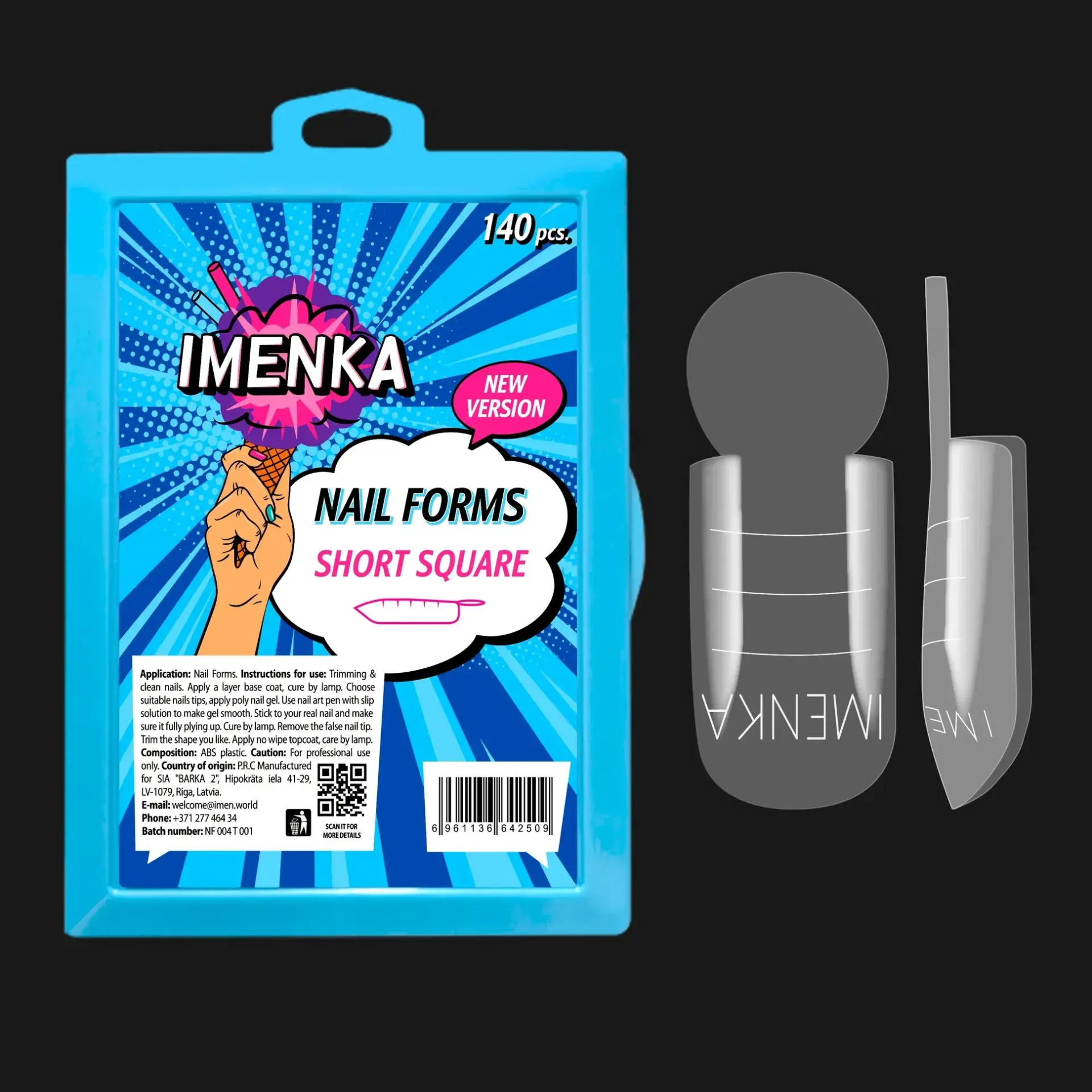 İmenka Short Square Üst Form , 140 Adet ( Kısa Kare )