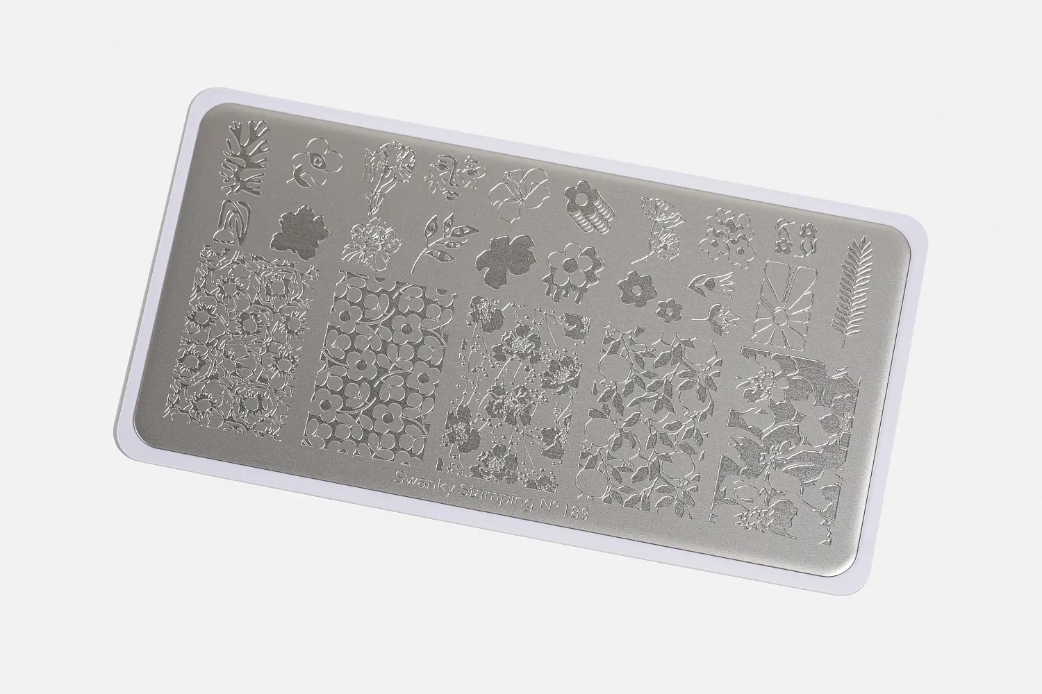 Swanky Stamping Plaka 183 – Çiçekli Tasarım