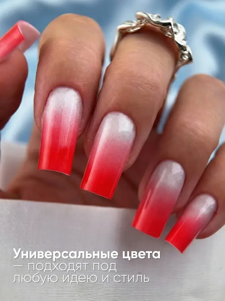 Global Fashion Ombre Fileli Neon Jel Boya 8 gr No:08 - Kırmızı