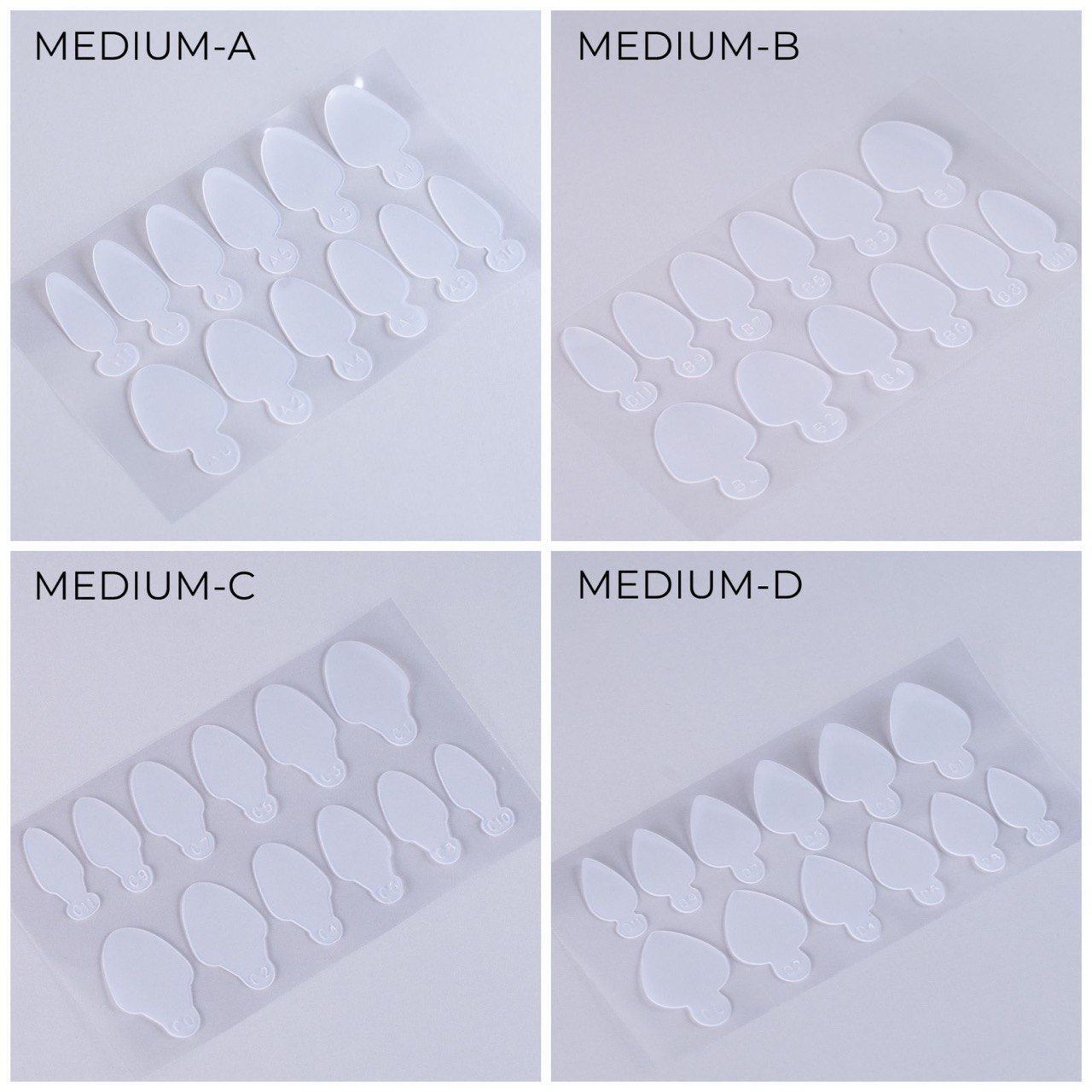 İva Nails Üst Form Silikon French Şablonu Medium-B
