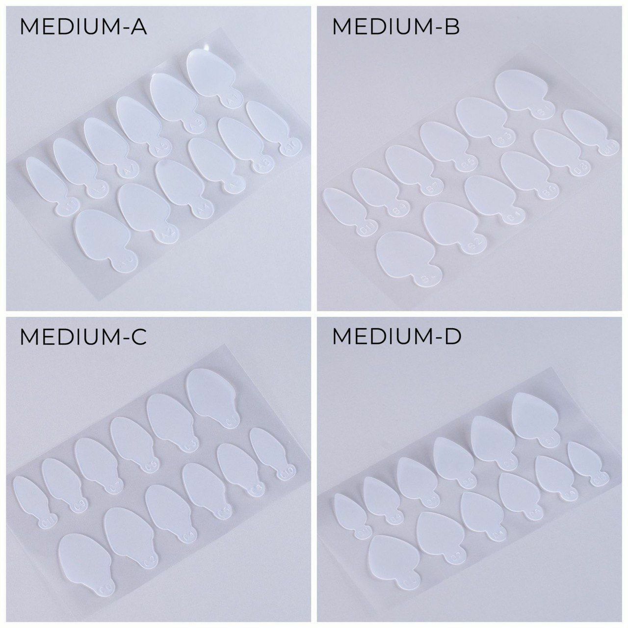İva Nails Üst Form Silikon French Şablonu Medium-C