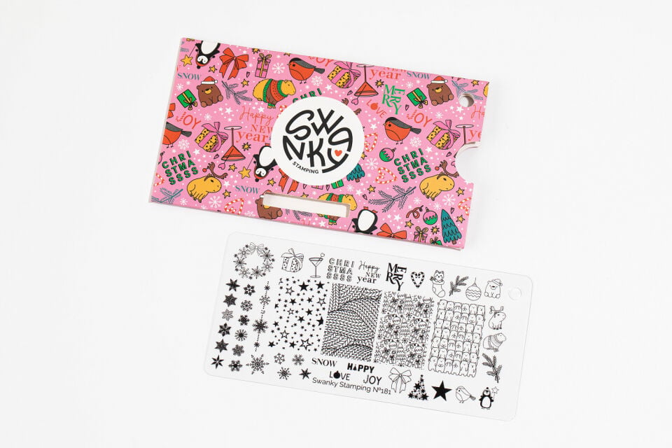 Swanky Stamping Plaka 181 – Yeni Yıl Tasarım