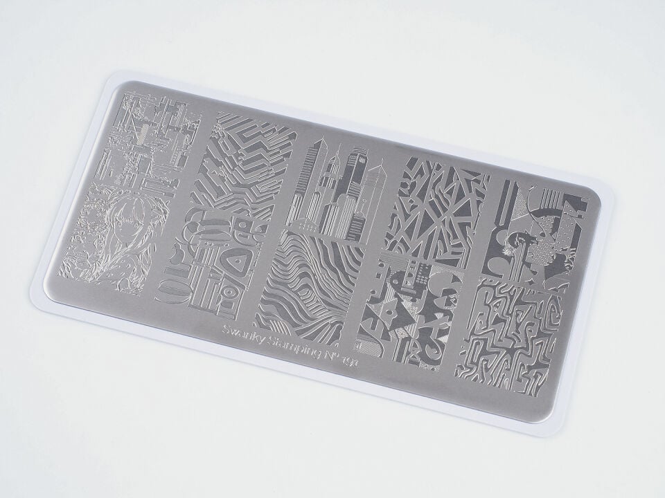 Swanky Stamping Plaka 191 – Yapay Zekâ Soyut Tasarım
