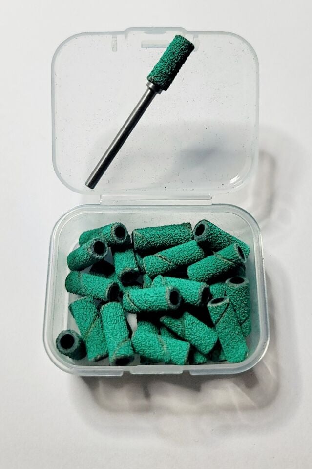 80 Grit Freze Zımpara Bandı 30'lu + Mandren (Yeşil)