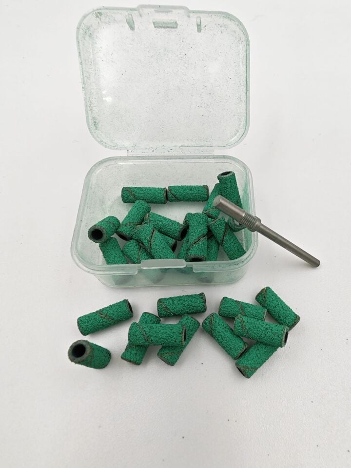 80 Grit Freze Zımpara Bandı 30'lu + Mandren (Yeşil)