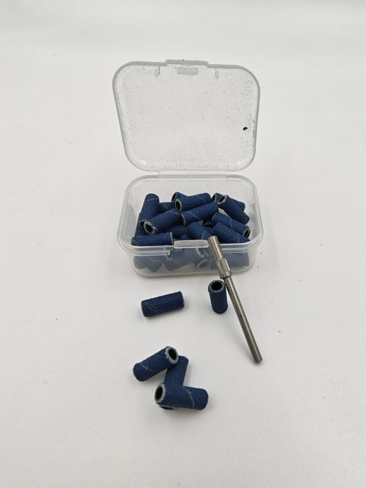 150 Grit Freze Zımpara Bandı 30'lu + Mandren (Mavi)