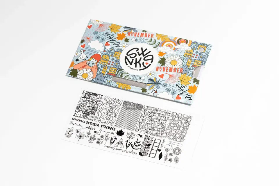 Swanky Stamping Plaka 172 – Sonbahar Tasarım