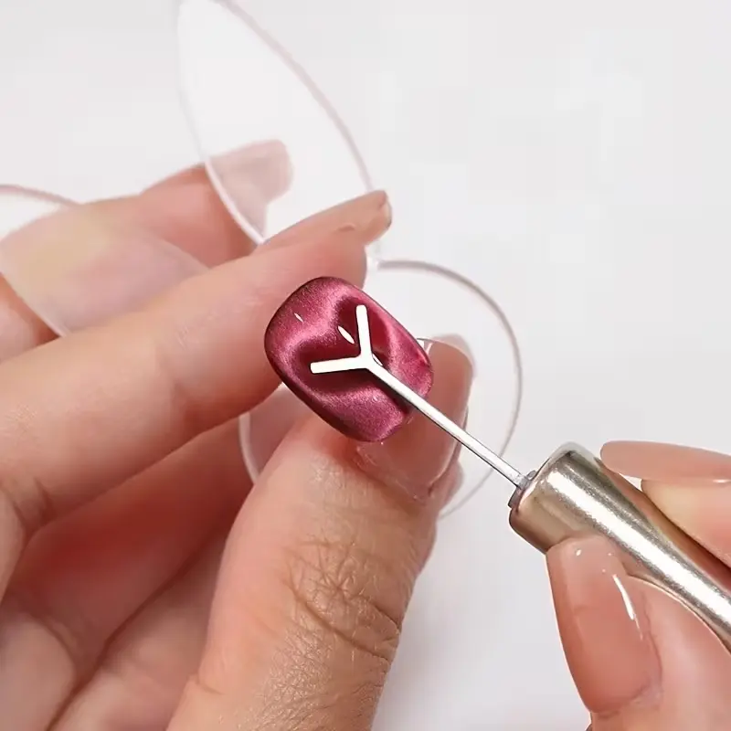 Kedi Gözü Kalp Yapma Aparatı | Cat Eye Manyetik Oje Nail Art Mıknatıs Aparatı