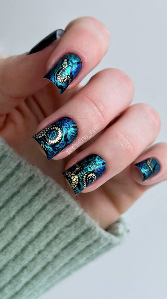 Swanky Pro S104 Açık Mavi Chameleon Stamping Oje - 6 ml
