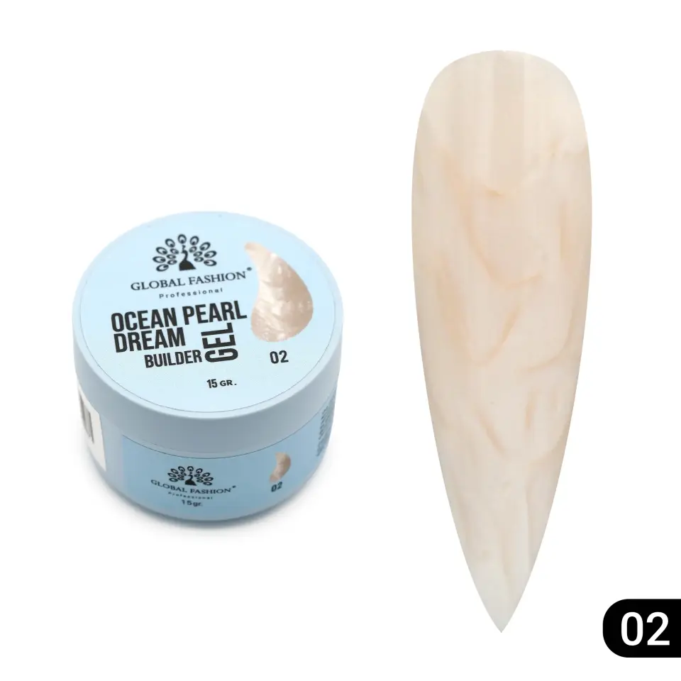 Global Fashion Ocean Pearl Dream Builder Gel 02 | Sedef Efektli Yapılandırıcı Jel - 15 g