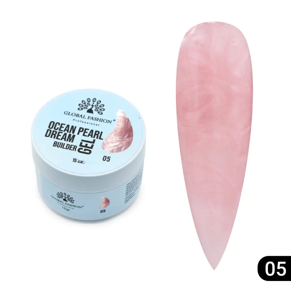 Global Fashion Ocean Pearl Dream Builder Gel 05 | Sedef Efektli Yapılandırıcı Jel - 15 g
