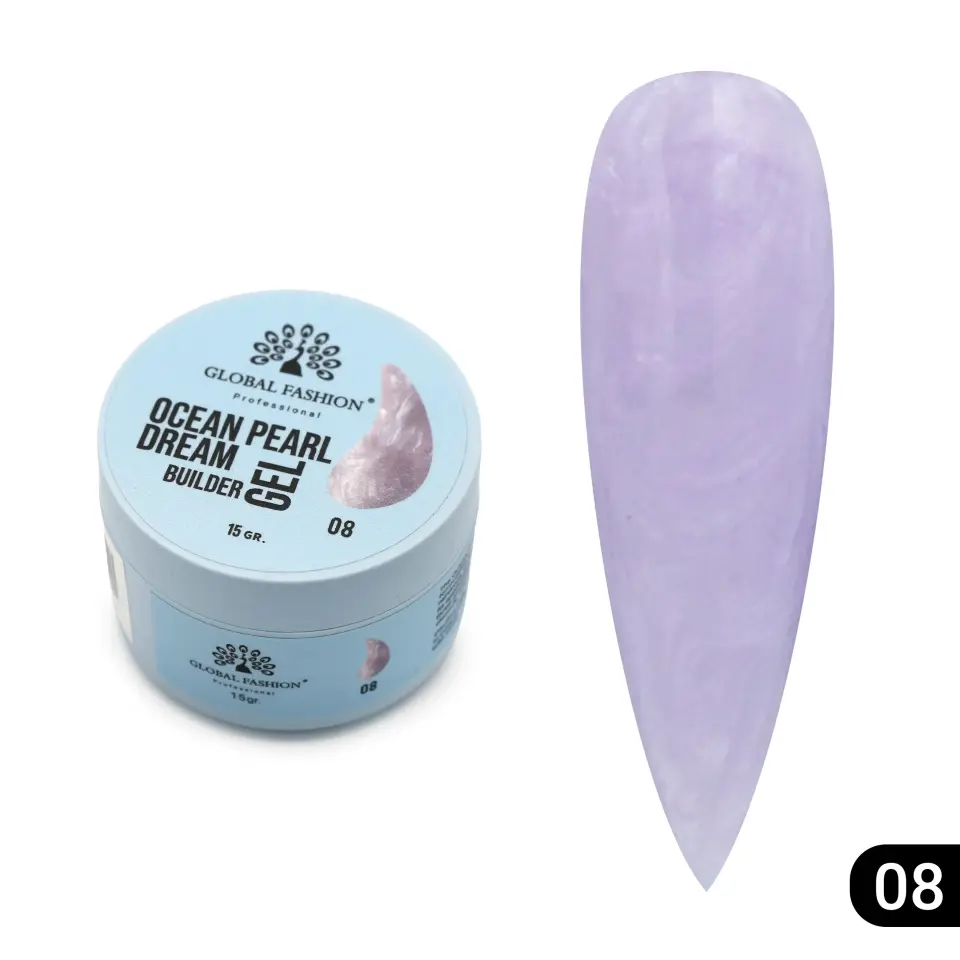 Global Fashion Ocean Pearl Dream Builder Gel 08 | Sedef Efektli Yapılandırıcı Jel - 15 g