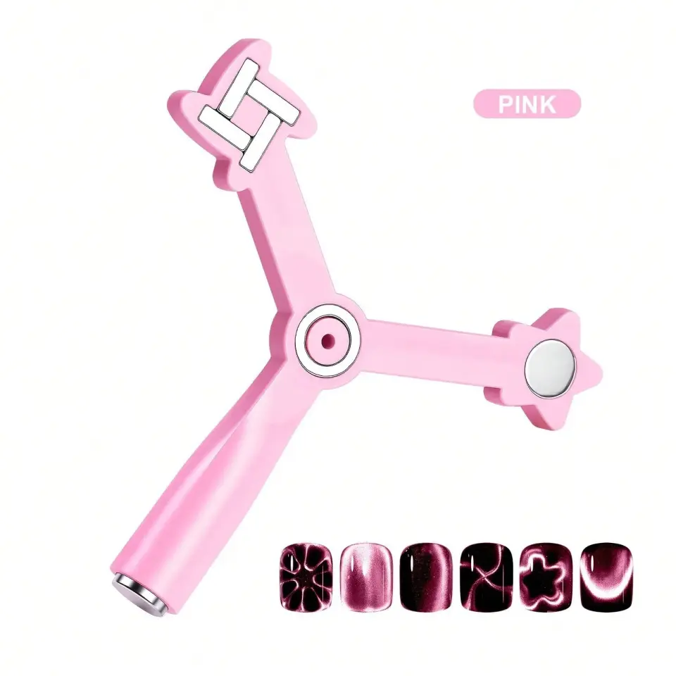 4'ü 1 Arada Kedi Gözü Oje Mıknatısı Çeşitli Renk – Profesyonel Nail Art Cat Eye Magnet 02