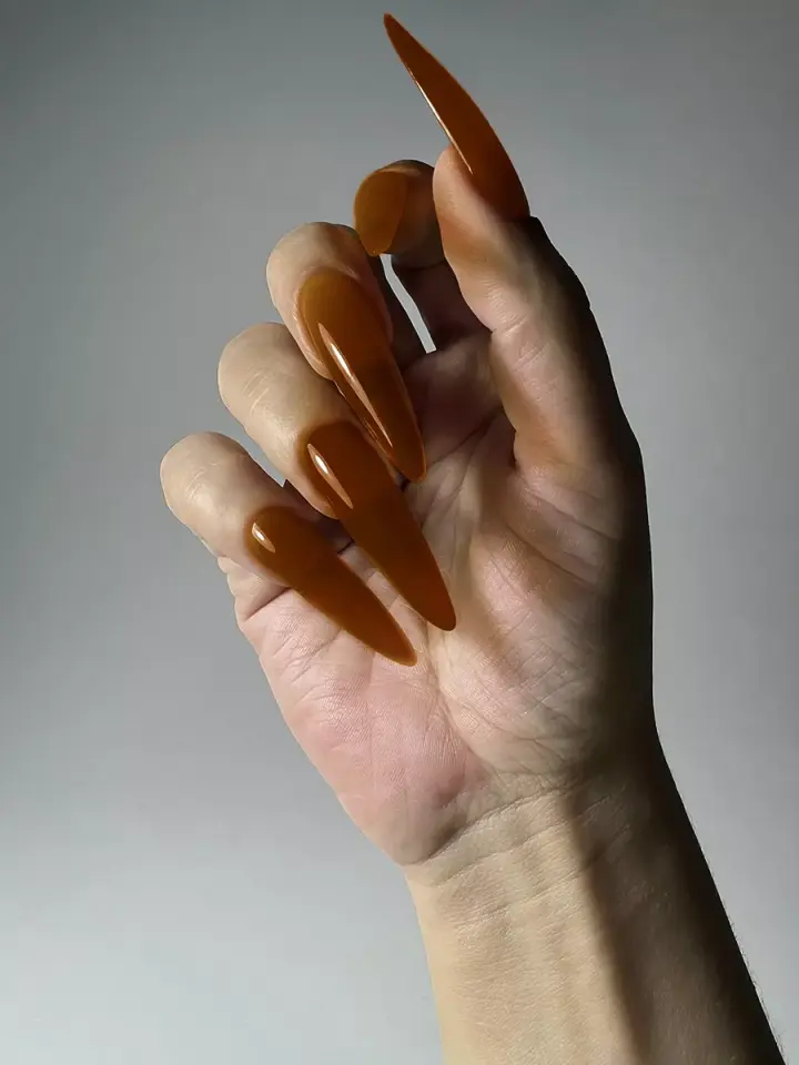 Cam Efekti Kalıcı Oje Açık Kahve L07 (8ml)