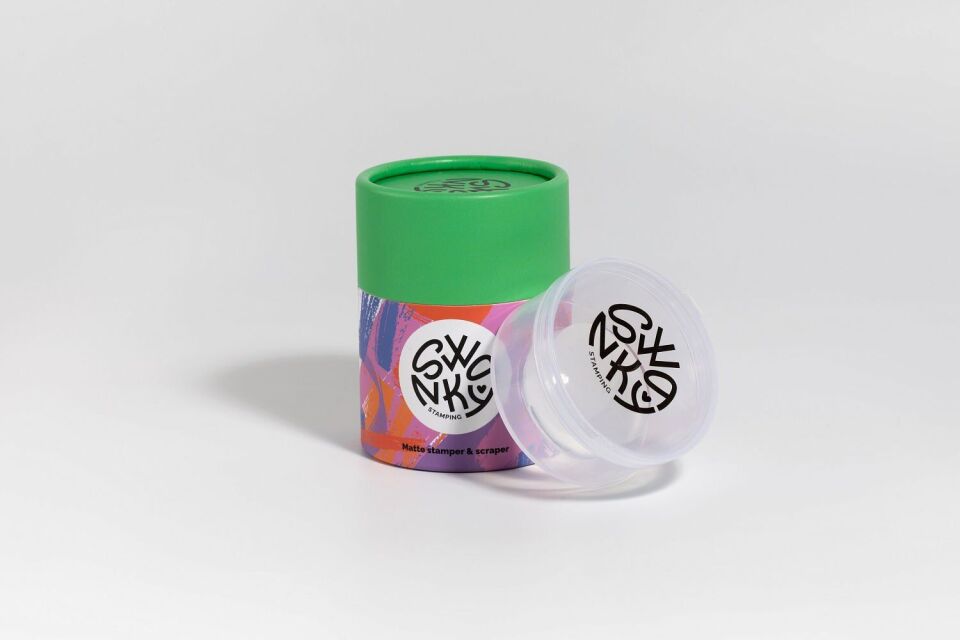 Swanky Stamping Mat Yuvarlak Kapaklı Stamper Yedek Şeffaf Silikonu