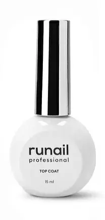 Runail Top Coat Crystal – Şeffaf, Yapışkansız Parlak Top Coat