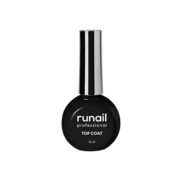 Runail Top Coat Crystal – Şeffaf, Yapışkansız Parlak Top Coat 15 ml
