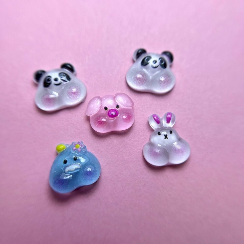 Zoo 1848 3D Charm Hayvanlar 5 Adet