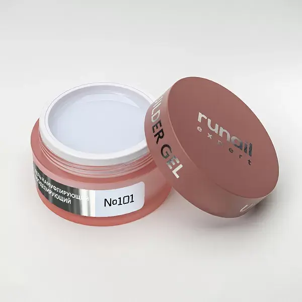 Runail Expert UV Builder Gel No:101 – 50 g - Klasik Beyaz