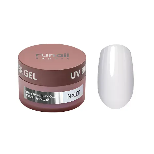 Runail Expert UV Builder Gel No:101 – 50 g - Klasik Beyaz